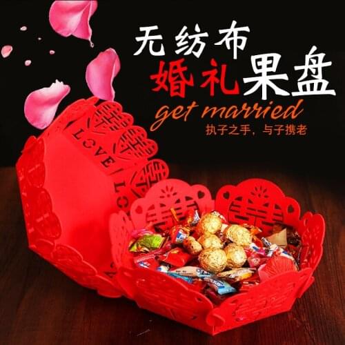 Creative non-woven dried fruit tray Wedding supplies