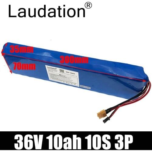 Laudation 36V Battery 36V 10ah Electric Bicycle 18650 Battery Pack 10S3P High Power And Capacity Motorcycle Scooter With 15A BMS