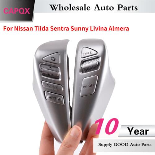 CAPQX For NISSAN TIIDA SENTRA SUNNY Livina ALMERA CUBE VERSA NOTE Combinatio Switch Multifunction Steering Wheel Audio Button
