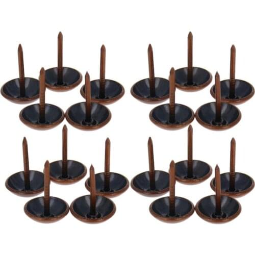 MroMax Red Patina Round Head Foam Nail Iron Plating Thicken Cap 9*17/12*17mm Hardware Fastener 25/30/40/50/80/100/120/150/200pcs