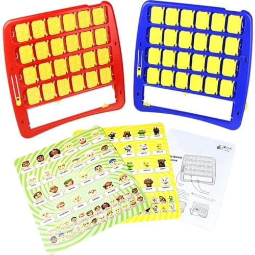 Who Is It Board Game Memory Training Family Parent-Child Interactive Educational Guessing Baby Gift Desktop Funny Games