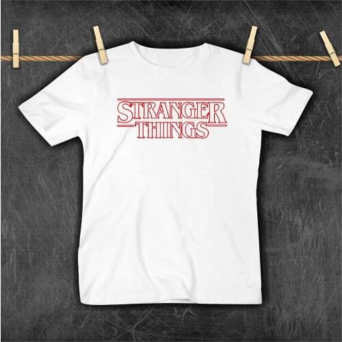 2021 New Arrivals Child Tshirt Stranger Things Letter Design Baby Boys shirt Korean Trend Kids Clothes Cozy O-neck Fine футболка