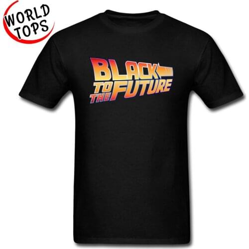 Slim Fit O Neck Tshirts Father Day Black To The Future Tops T Shirt Brand New 100% Cotton Geek T Shirt Overszied TeeShirt