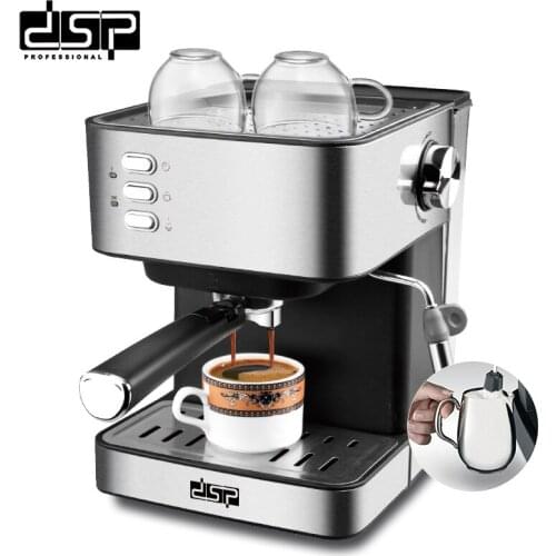 Home office semi-automatic steam wand milk froth machine integrated small espresso machine
