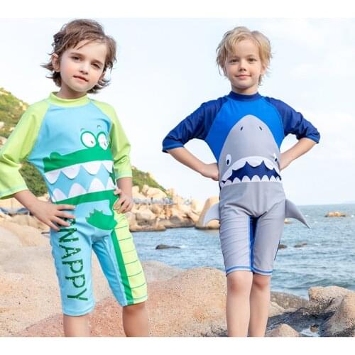 2020 Qiqi Swimsuit Mens One-piece Swimsuit Cartoon Swimsuit Beach Sun-proof Swimsuit Swimwear Sunscreen