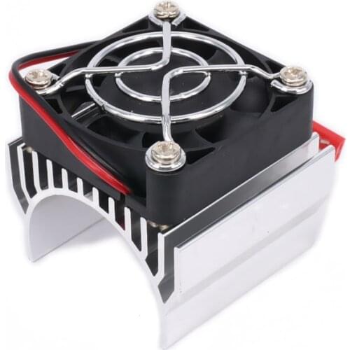 Heatsink 540/545/550 Size Motor Heat Sink With Super Fan Cooling Head Vent Top 6v JST For 1/10 RC Car/Boat HSP HPI Wltoys Himoto