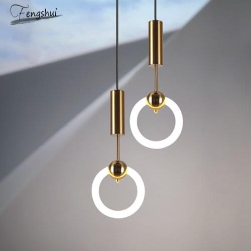 Nordic Luxury Pendant Lamps for Living Room Modern Kitchen Indoor Lighting Glass Iron Dining Living Room Bedroom Pendant Lights