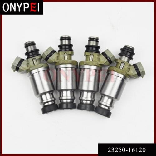 4PCS 23250-16120 Renovation fuel injectors for TOYOTA EU COROLLA 87~95 CELICA 89~93 CARINA 2 87~92 CARINA E 92~97 1.6L 4AFE