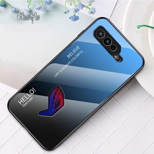 For Asus ZS660 ZS661 ZS601 ZS602 K Case Cover XUANYAO Mirror Glass Case For Asus Rog 2 3 5 Case Cover Shockproof Silicone Case