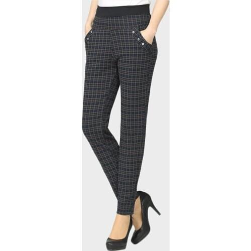 YAGENZ Women's Plaid Trousers
