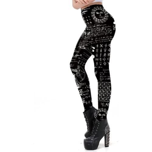 [You're My Secret] 2021 New PUSH UP Legging 3D Graffiti Style Slim Strength Trousers Ouija Women Legging Sexy Workout Leggins