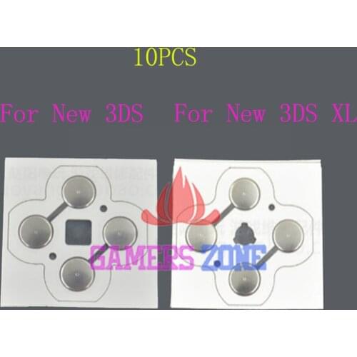 10pcs Touches Boutons ABXY Electronic Conductive Film Button Circuit PCB Pads for New 3DS XL LL 2015 New Version