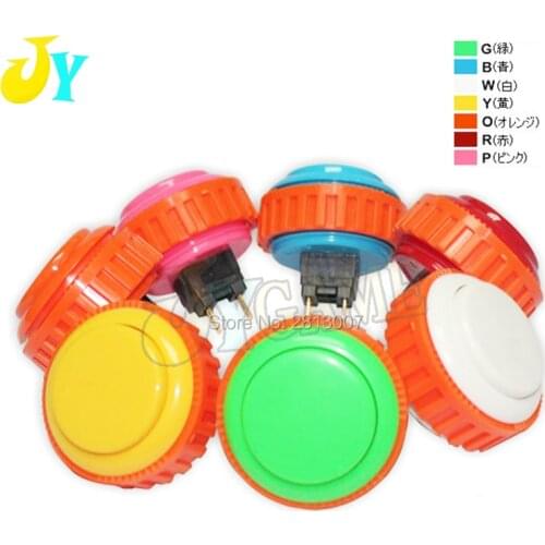 10 pcs Japan original sanwa OBSN-24/ OBSN-30 Push button With Nut Arcade Push Button