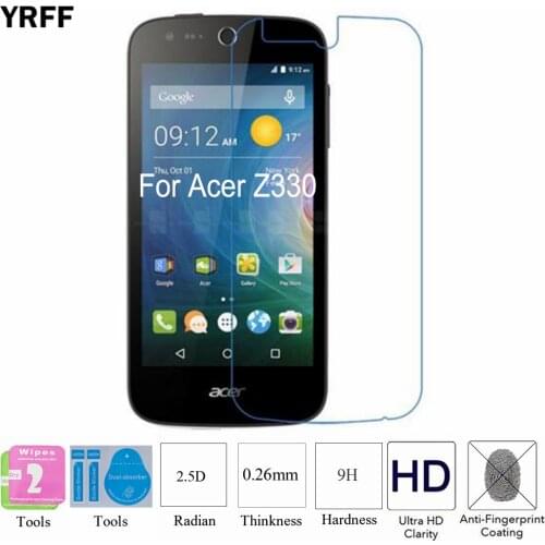 2PCS 2.5D 0.25mm 9H Tempered Glass Screen Protector Protective Film For ACER Liquid Z630 Z320 Z330 Z530 Z520 Free Tools