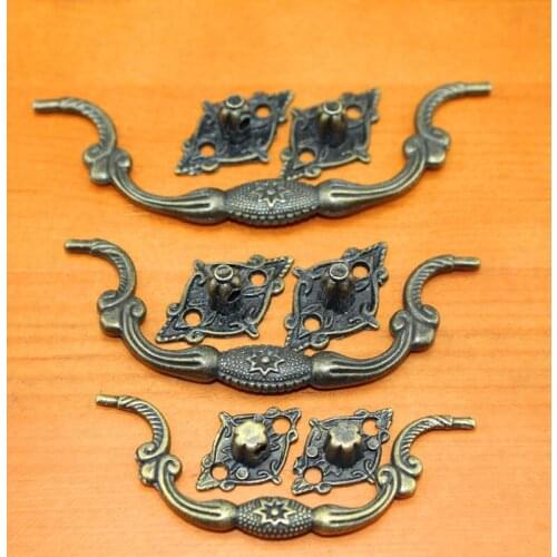 20pcs 90*37mm eight Star handles jewelry box handle Wooden Wine boxes handles