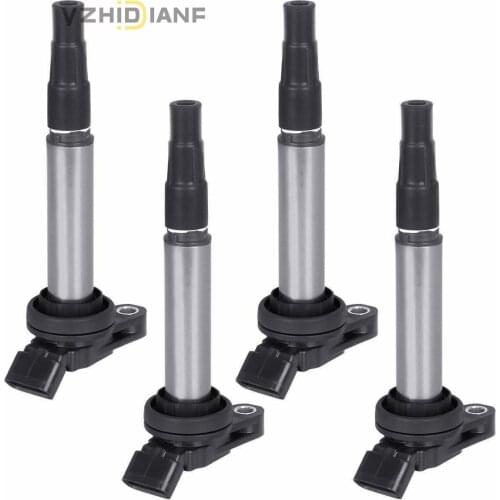 4pc New 90919-02252 Genuine Ignition Coils For Toyota- Corolla- ZRE152 ZRE182R 2ZR-FE Matrix Prius Scion IM xD 1.8L