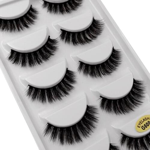 5 pairs of 3D mink lashes handmade makeup false eyelashes extension imitation dramatic eyelashes for mink cilios make up tools