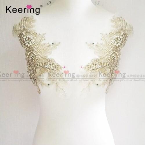 New Arrival Wedding Bridal Crystal Rhinestone Applique WRA-473