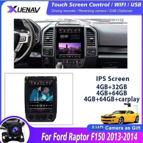 Car Autoradio Multimedia Player auto GPS Navigation for Ford Raptor Ford F150 2015 2016 2017 2018 2019 Car Tesla Style Android