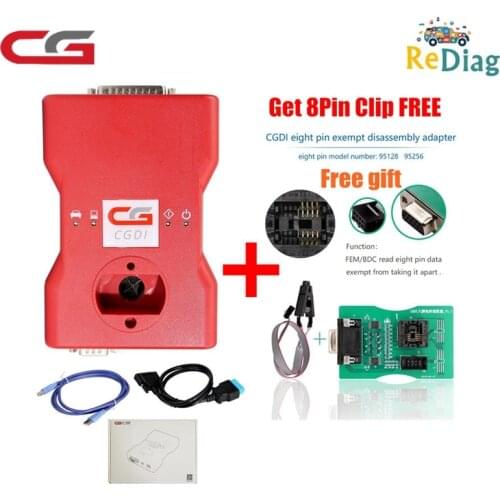 CGDI Prog For BMW Auto Key Programmer+OBDOK Multibrands PCF79XX+FEM/BDC TEST PLATFORM+Gearbox Plug for BMW +8 Foot Chip
