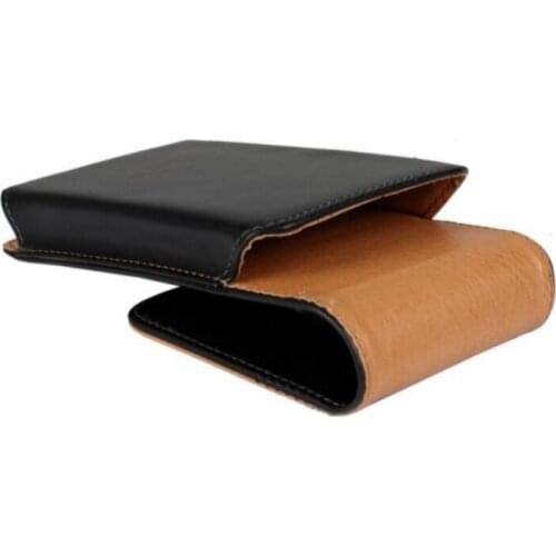 Black Color PU Leather Belt Clip Skin Pouch Case for LG Optimus F5 / Optimus L7 II / Escape / Splendor 4.3" Phone Bags