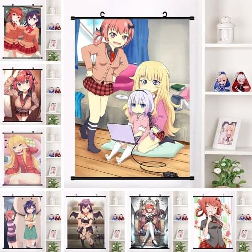 Home Art Picture Modern Anime Characters Hanging Plastic Scrolls Poster Canvas Painting Japanese Cartoon Prints Decor Room Wall