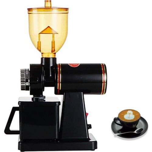 Electric Coffee Bean Grinder Beans Anti-jump Household Small Commercial Grinder 8 Levels of Thickness Adjustment