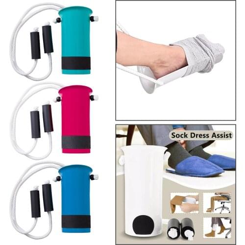 Senior Sock Aid Helper Easy On Off Pulling Assist Puller Tool Flexible