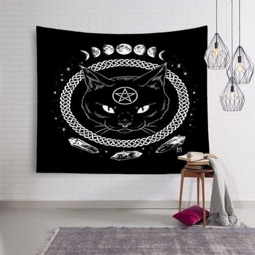 Cute Animal Cat Tapestry Wall Hanging Giraffe Summer Beach Wall Decor Tapestries Nordic INS Background Cloth Boho Decor