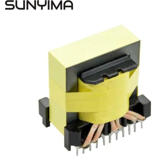 SUNYIMA Customize Vertical Type Horizontal Type EE55B Primary Pure Copper Inverter High-frequency Transformer 12V-220V 1000W