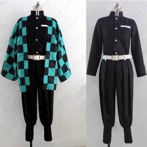 Anime Demon Slayer Kimetsu no Yaiba Tanjiro Kamado Tanjirou Cosplay Costume Custom made