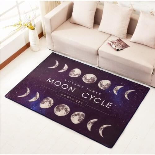 LIU creative moon cycle sky modern minimalist study carpet living room sofa tea table mat bedroom room bed rug big pad