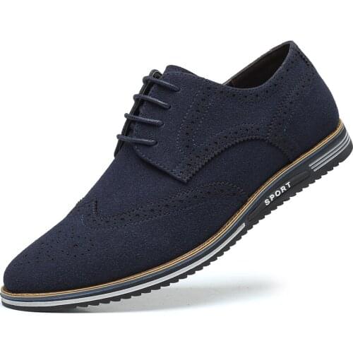 High Quality Big Size Casual Shoes Men Fashion Business Men Casual Shoes Hot Sale Spring Breathable Casual Men Shoes Black Blue