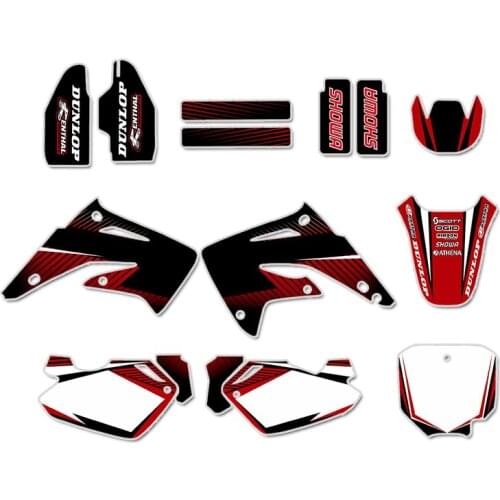 Graphics & Background Decal Sticker Kit for Honda CR85R CR85 LIQUID Cooled 2 Strokes 2003 - 2012 2004 206 2008 2010 CR 85 85R