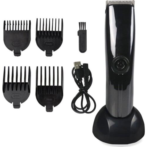 USB Rechargeable Electric Hair Clipper Low Noise Home Trimmming Haircut Tool Low-noise hair clipper will not disturb your sleep