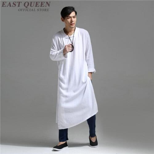 Oriental mens clothing chinese traditional costume men hanfu oriental style clothing mens linen clothing KK2265 Y