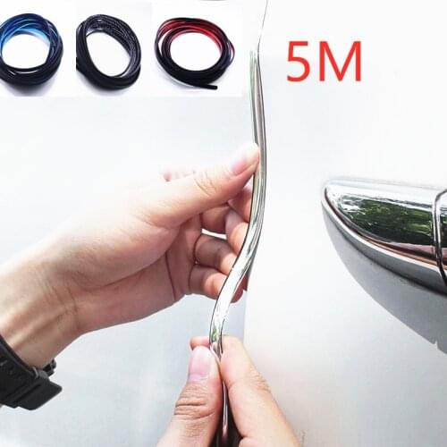 5M DIY Auto Car Door Rubber Universal Edge Scratch Anti-rub Car-styling Protector Moulding Strip Sealing Interior Accessories