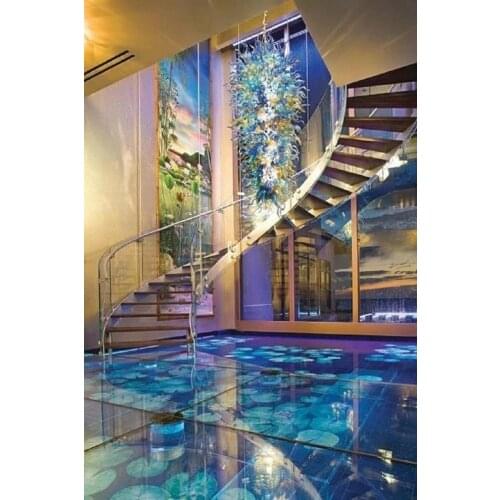 Western Style Blown Glass Chandelier Hanging Dark Amber Chandelier Turkish Ceiling Lamps