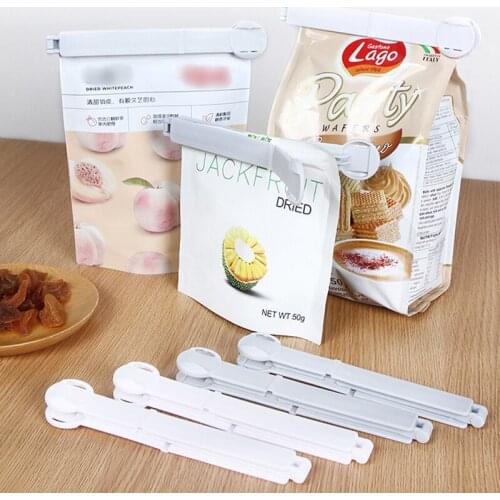 050 Portable Folding pocket clip New Kitchen Storage Food Snack Seal Sealing Bag Clips Sealer Clamp Plastic Tool 16cm*2cm