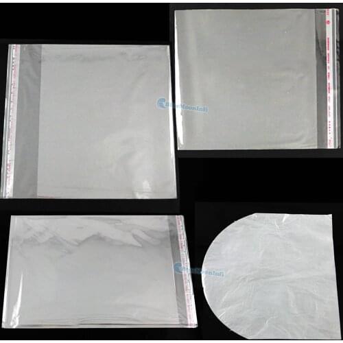 100/200 Pcs / Lot CD DVD Boxes Jewel Disc Case Holder Transparent Plastic Storage Wrap Sleeves Bag Clear Inner Round Bottom