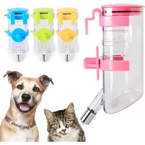 350ml/500ml Plastic Pets Hamster Drinker Puppy Dogs Pig Feeder Hanging Dispenser The Ball Type Hanging Drinking Bottle Dispenser