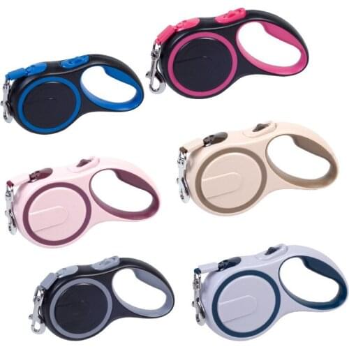 Automatic Retractable Dog Leashes Heavy Duty Extending Leash for Medium Large Dog Strong Nylon Leash Outdoor Training Pet Leash