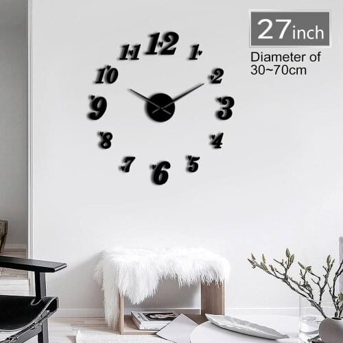 Lovely Arabic With Little Loving Heart Housewarming Numerals 3D DIY Wall Clock Gift for Couples Modern Simple Home Decor Clock