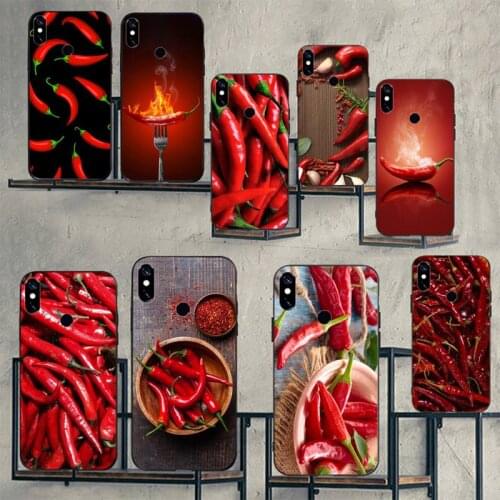 Red pepper fresh vegetables Phone Case For Xiaomi Redmi note 7 8 9 t max3 s 10 pro lite cover funda coque shell