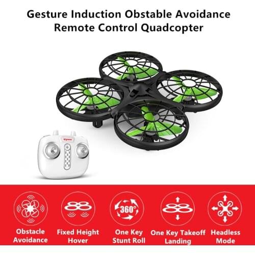 Gesture Induction Obsatcle Avoidance RC Quadcopter Stable Hover Flight One Key Takeoff/Landing Headless Mode 3D Stunt Roll Drone