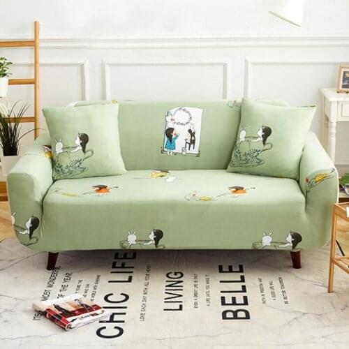 Home cartoon girl general four seasons sofa cover elastic sofa dust cover all-inclusive sofa cover anti-slip tight cover CZ74