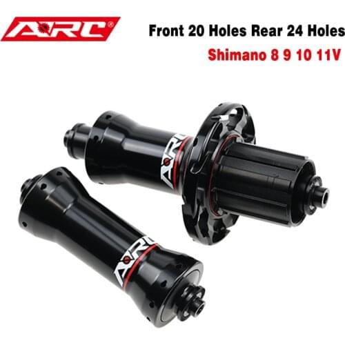 ARC Road Hub With HG Freehub Body 4 Pawls Front 20 Holes Rear 24 Holes V Brake NBK Bearing Hub 331g Racing Road Bike Bicycle Hub