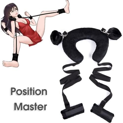 Erotic Position Master Handcuffs Bdsm Bondage Restraints Harness Sex Pillow Ankle Cuffs Goods for Adult Sex Toys for Couples
