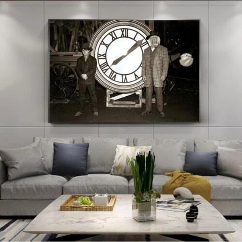 Back To The Future Canvas Art Posters and Prints Retro Classic Movie Photos Wall Art Hanging Pictures for Home Living Room Decor
