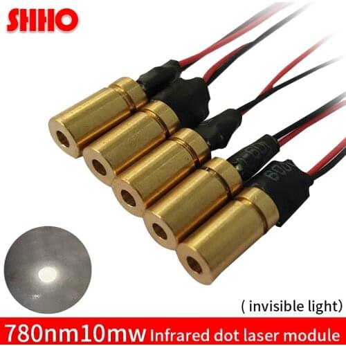 Hot sale invisible light 780nm 10mw infrared dot laser module 6*18mm IR signal transmitter radar ranging laser focusing piont
